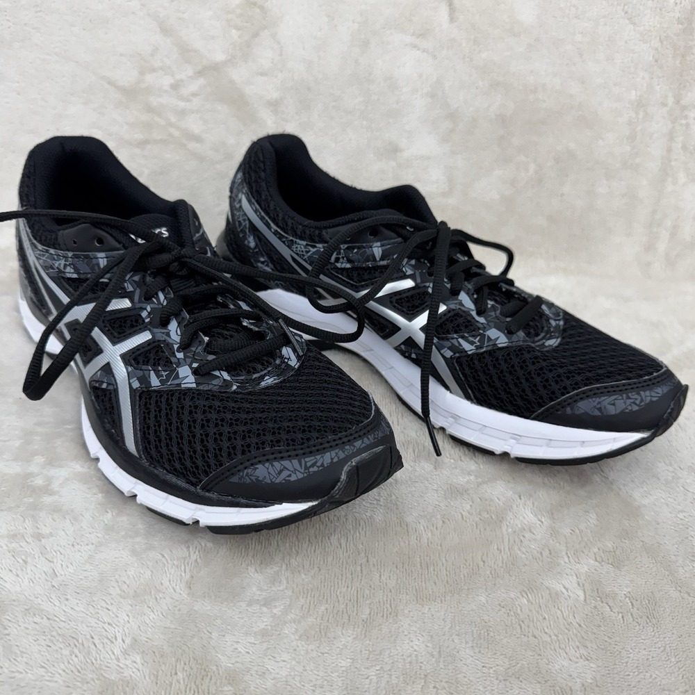 ASICS Gel Excite 4 Running Shoes Women's US 9 Black Gray T6E8N Sneakers